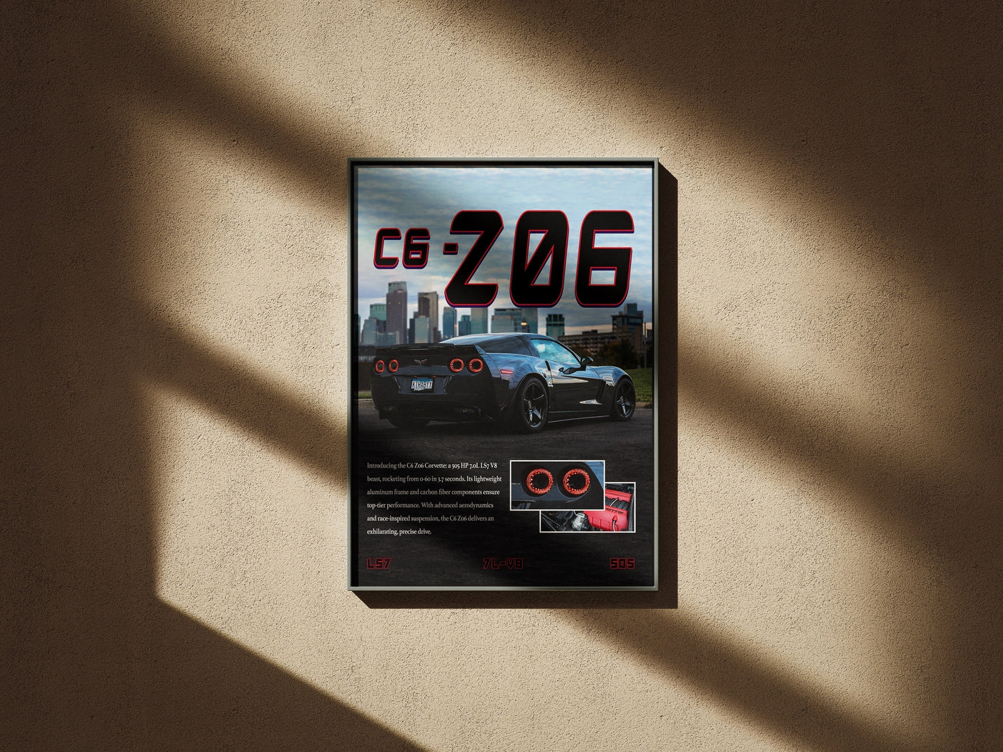 Chevrolet Corvette C6 Z06 Poster