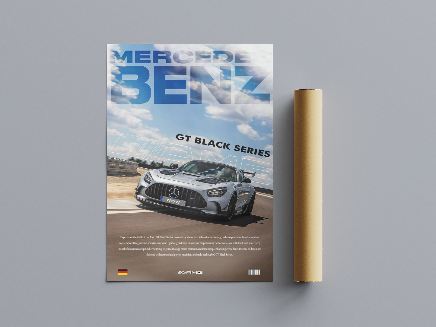 Mercedes Benz AMG GT (Black Series) Poster