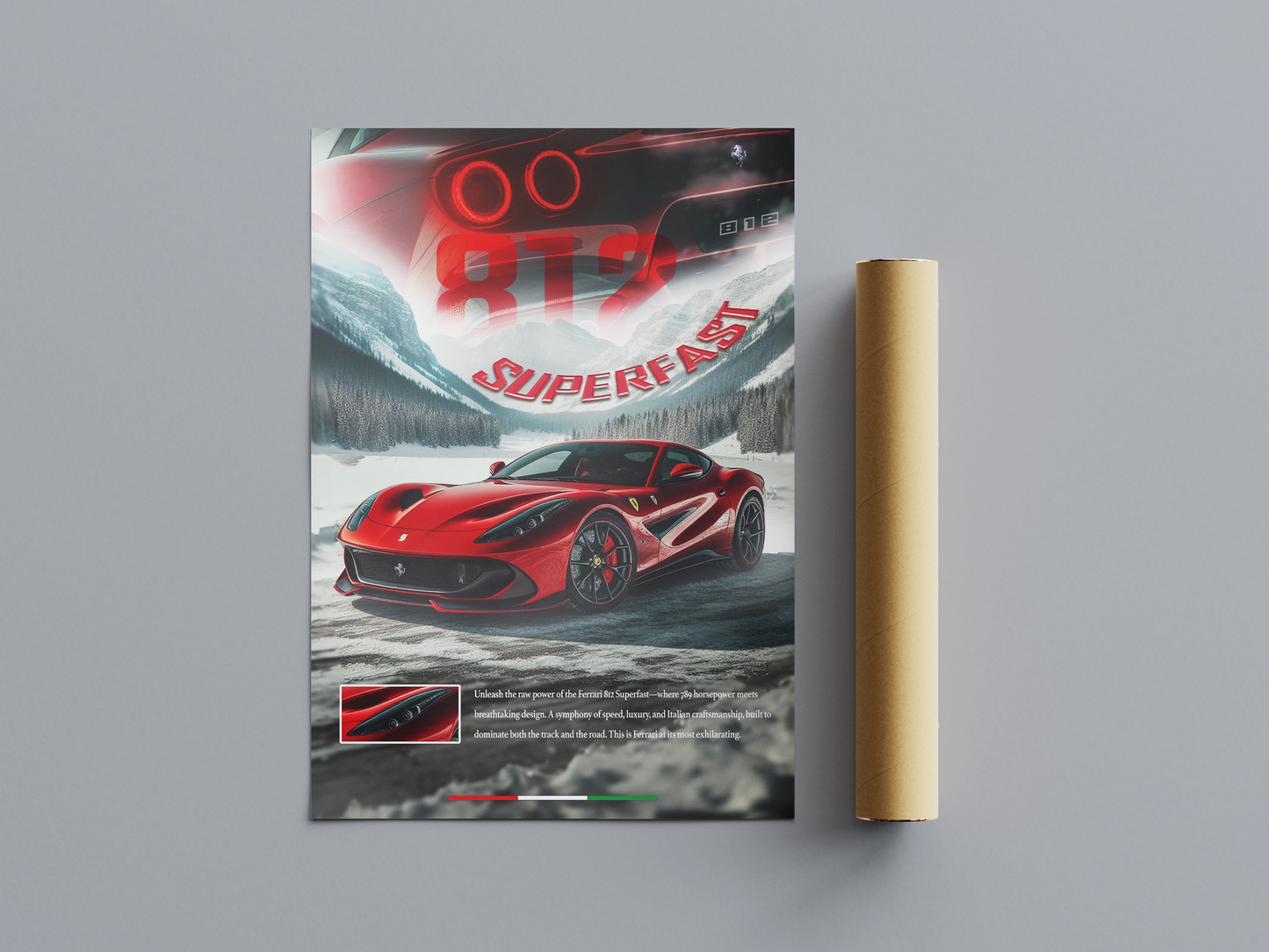 Ferrari 812 Superfast Poster