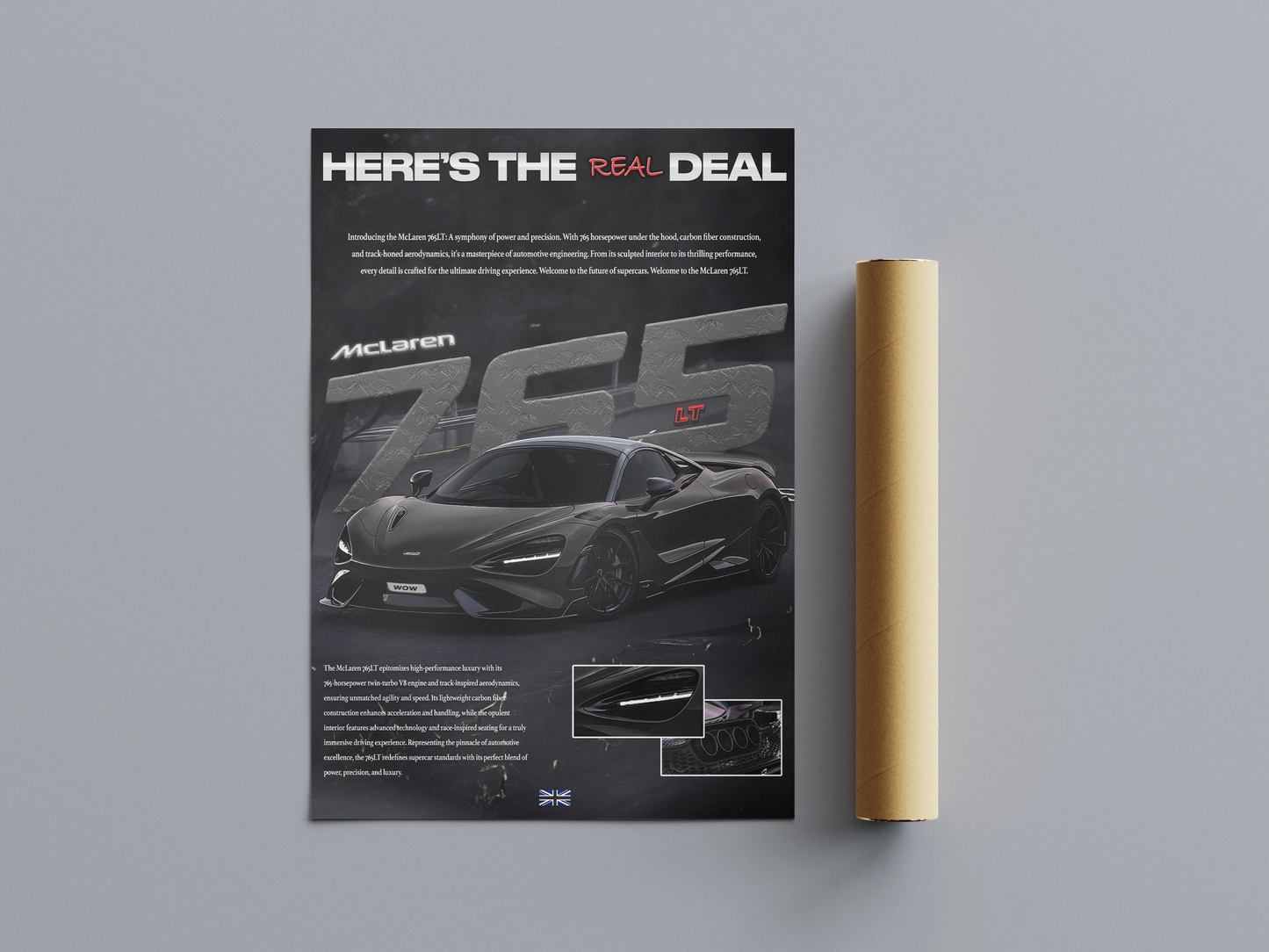 McLaren 765 LT Poster