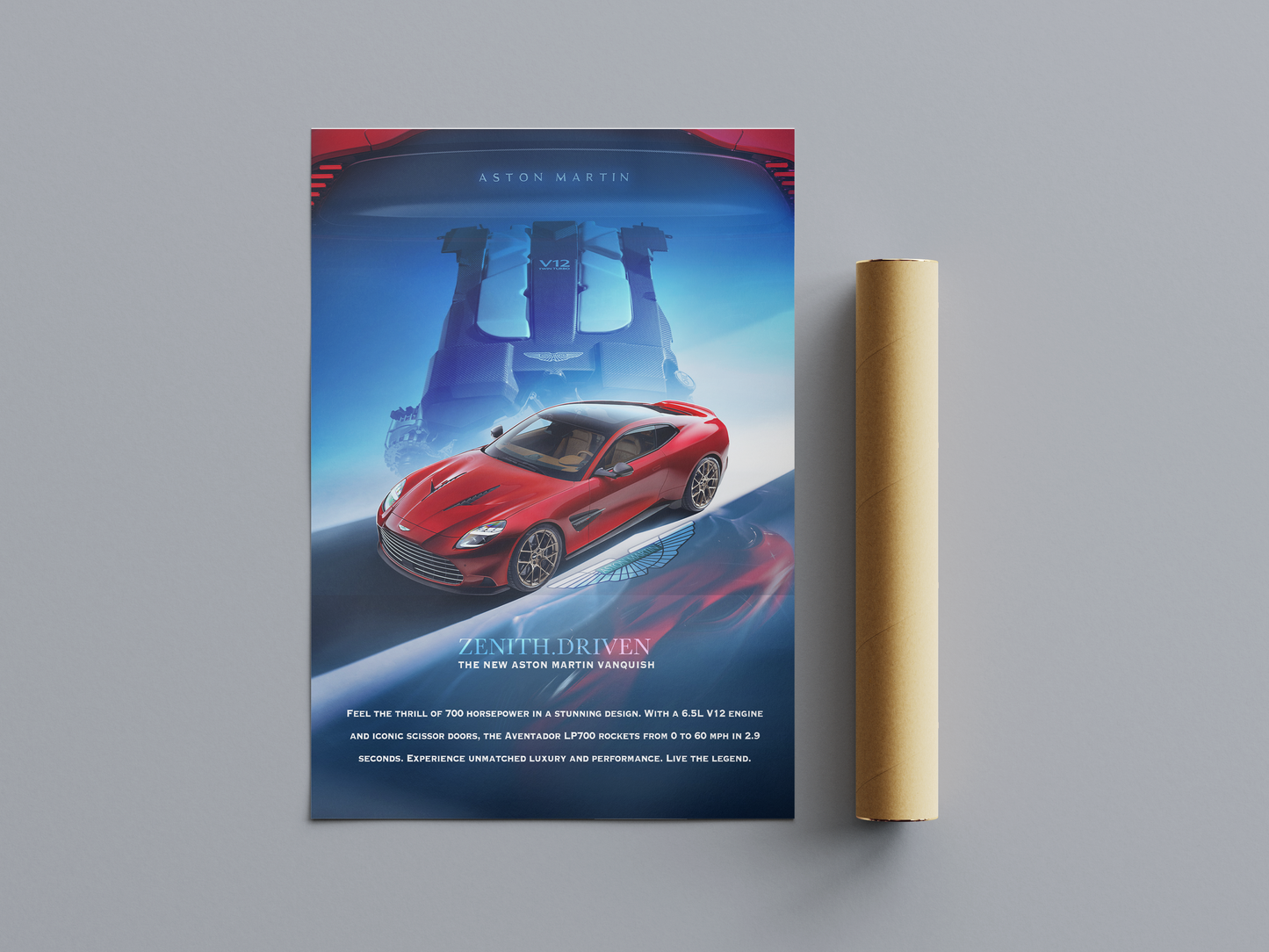 Aston Martin Vanquish 2025 Poster