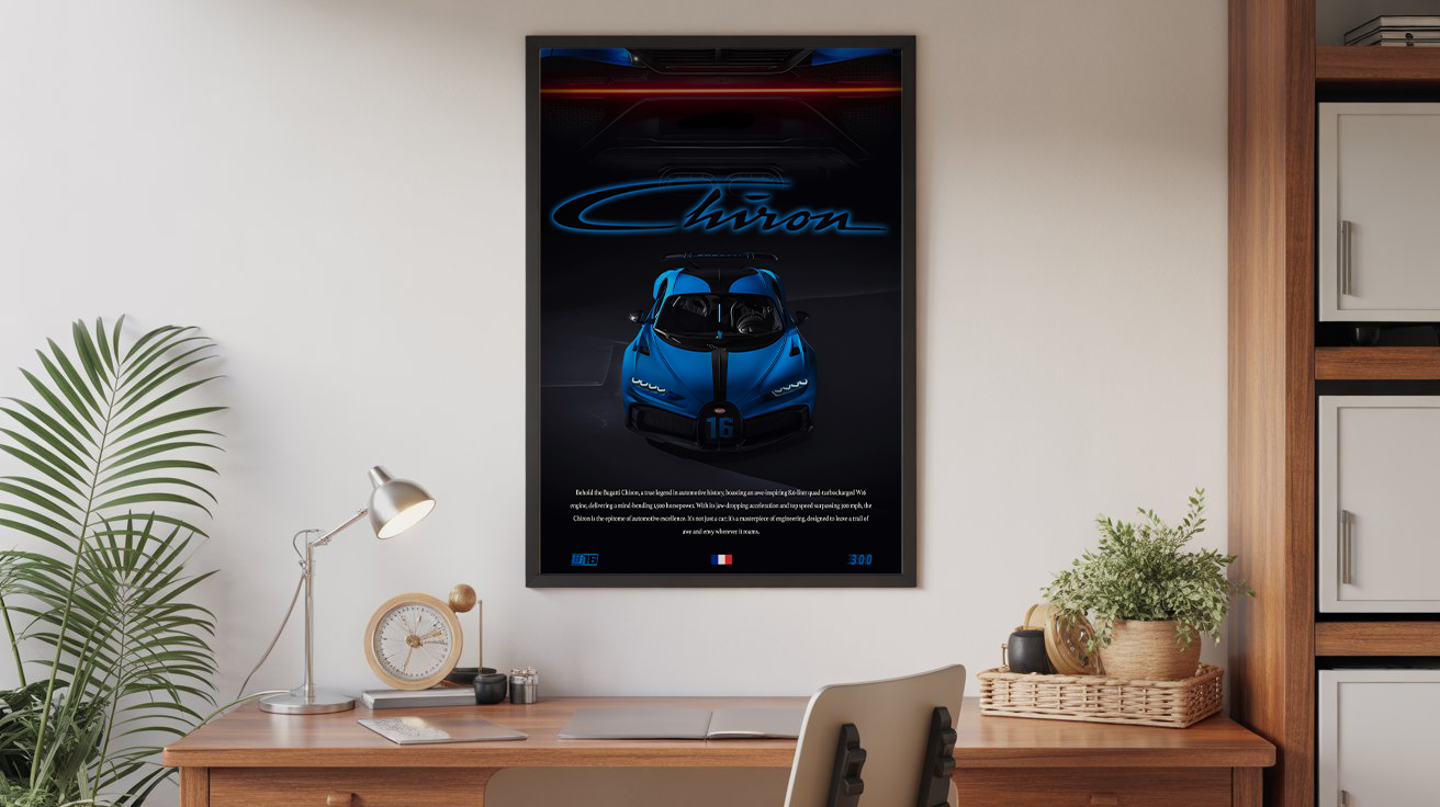 Bugatti Chiron Poster