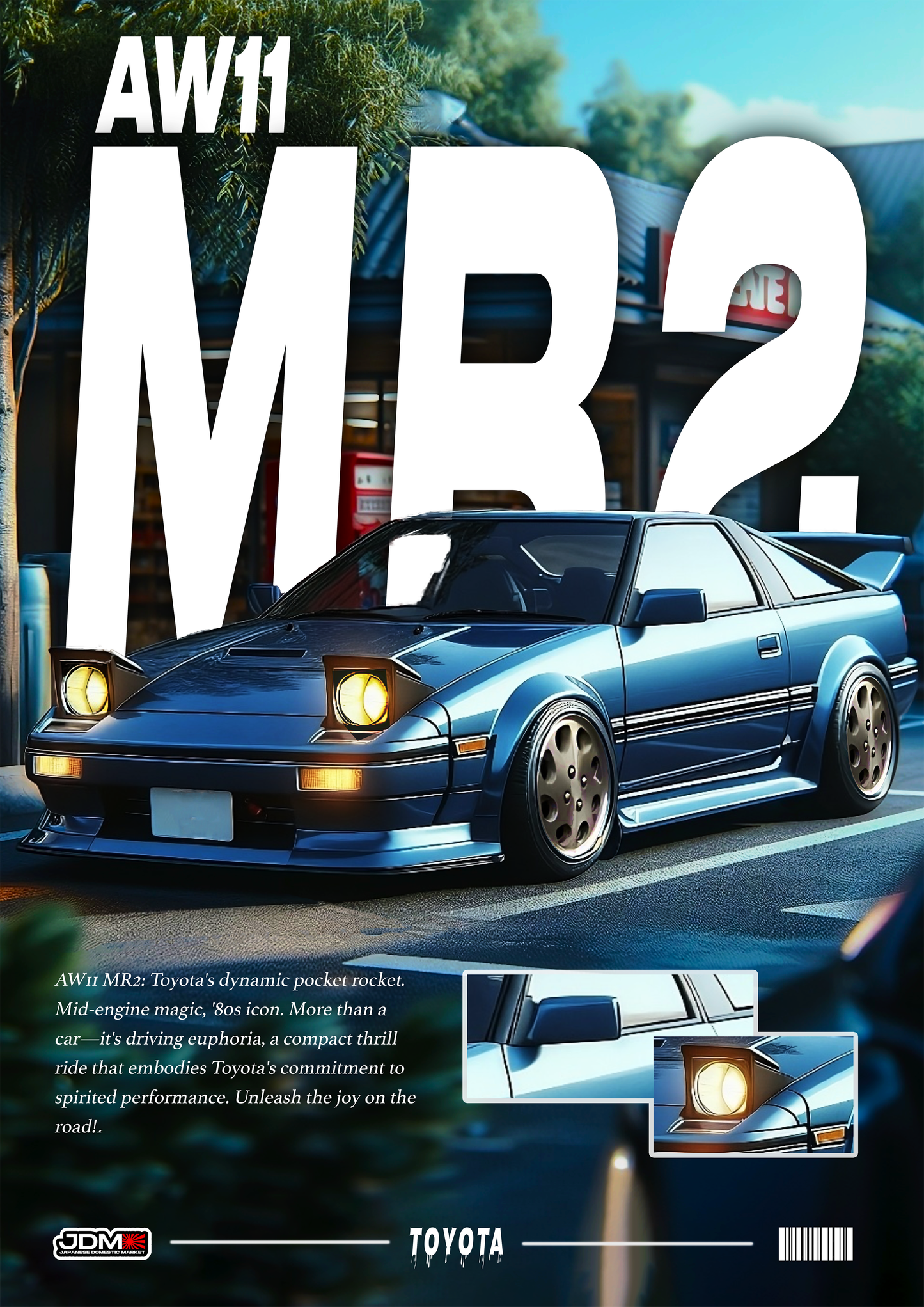 Toyota MR2 aw11 Poster