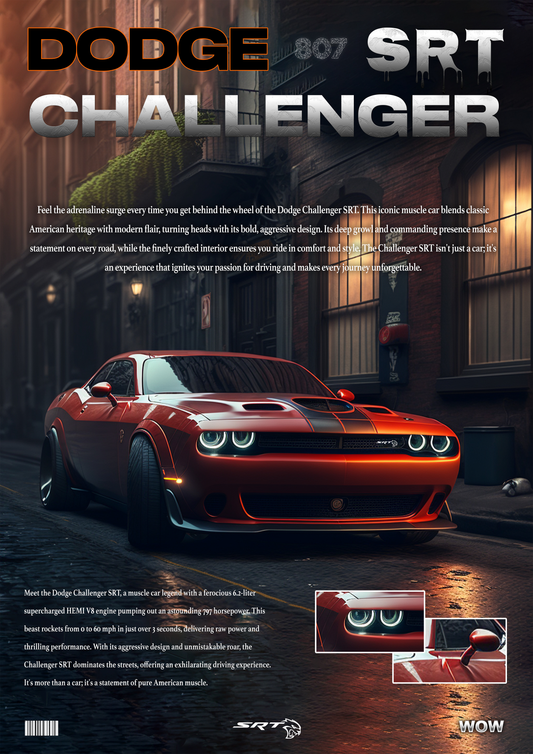 Dodge Challenger SRT Demon Poster