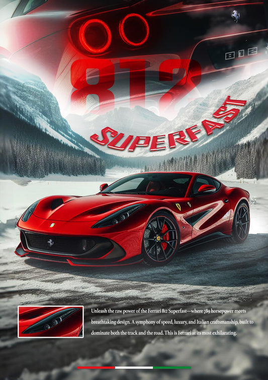 Ferrari 812 Superfast Poster