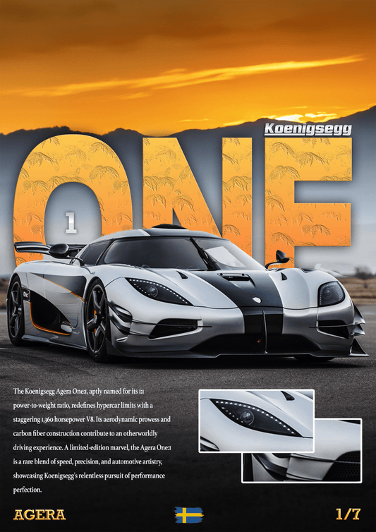 Koenigsegg Agera One:1 Poster