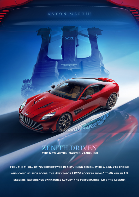 Aston Martin Vanquish 2025 Poster