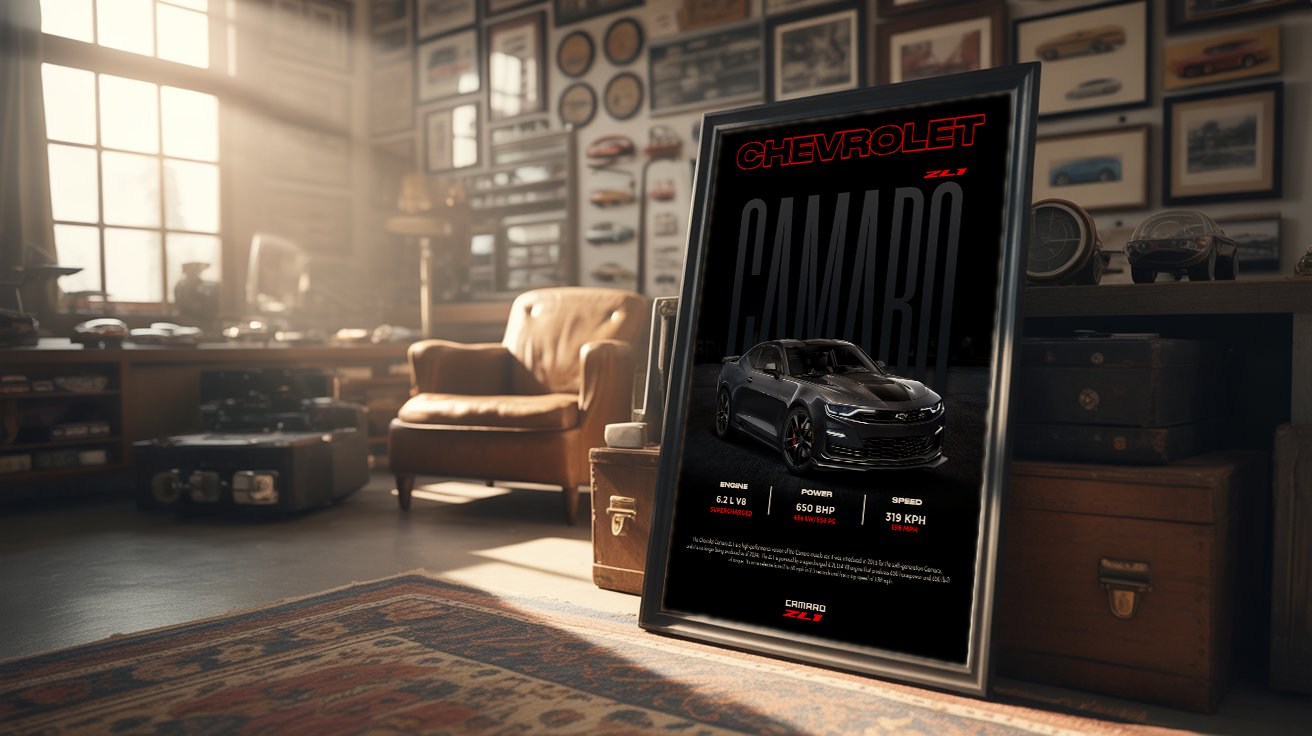 Chevrolet Camaro ZL1 (50th Edition) Poster