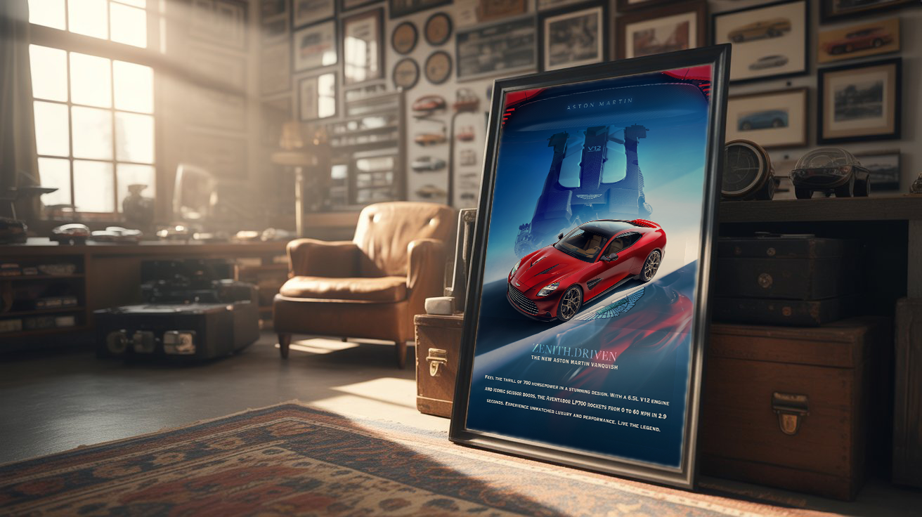 Aston Martin Vanquish 2025 Poster