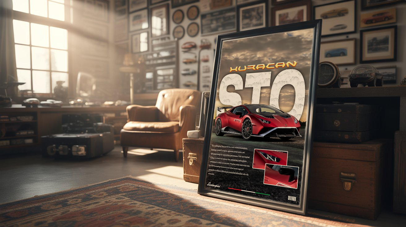 Lamborghini Huracan STO Poster