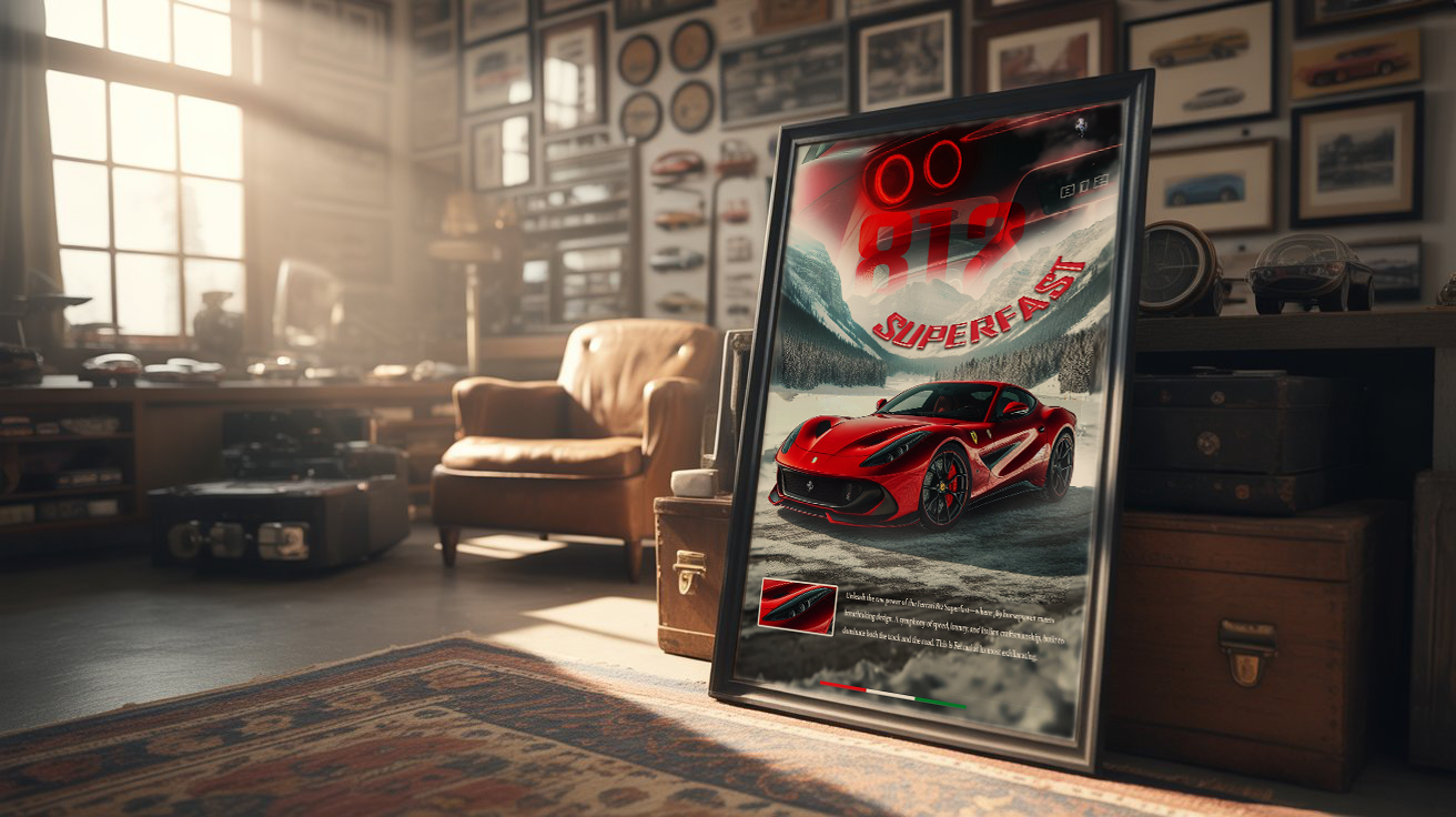 Ferrari 812 Superfast Poster