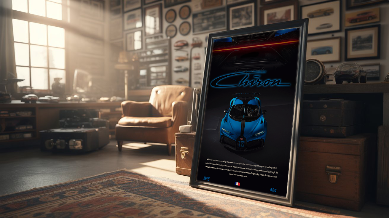 Bugatti Chiron Poster
