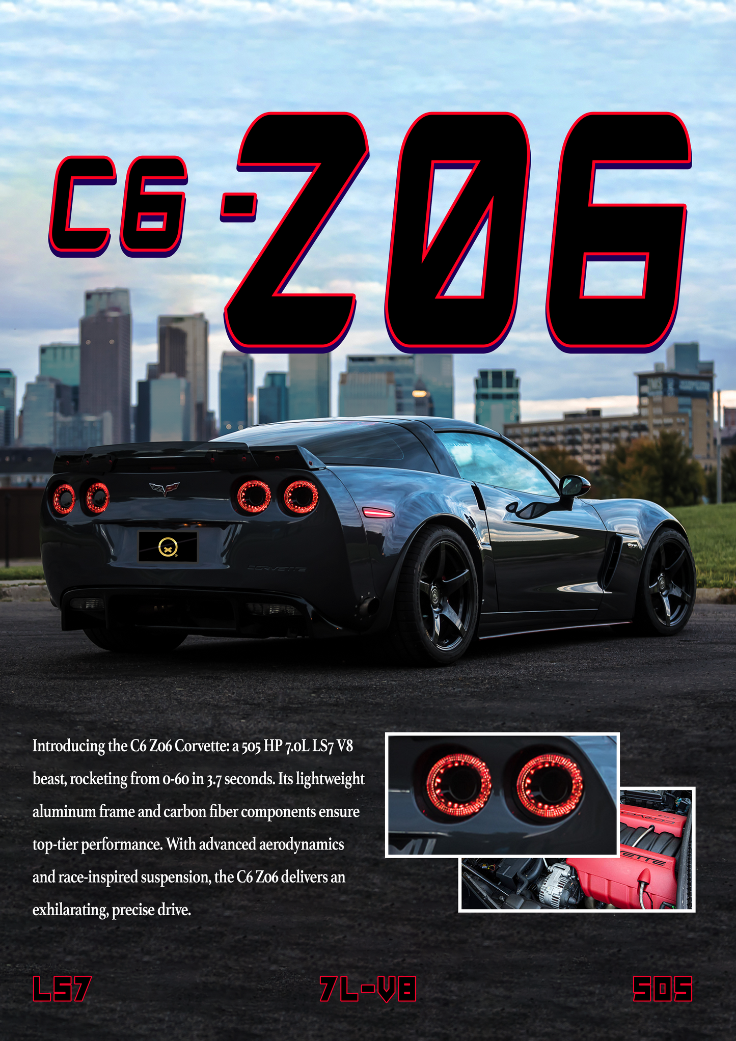 Chevrolet Corvette C6 Z06 Poster