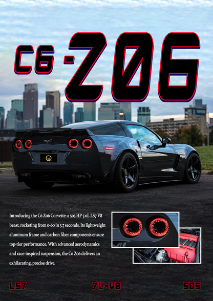 Chevrolet Corvette C6 Z06 Poster