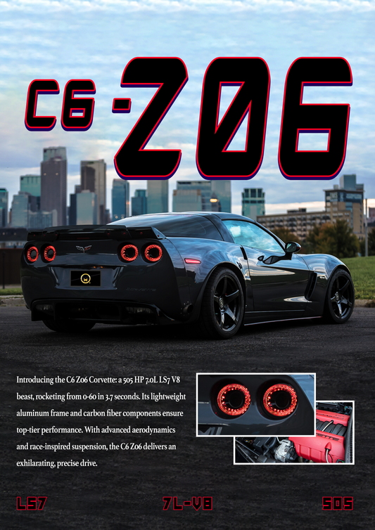 Chevrolet Corvette C6 Z06 Poster