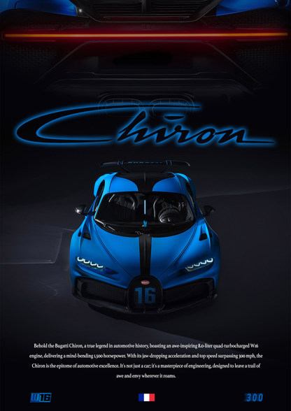 Bugatti Chiron Poster