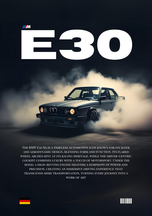 1986 Bmw M3 E30 Poster