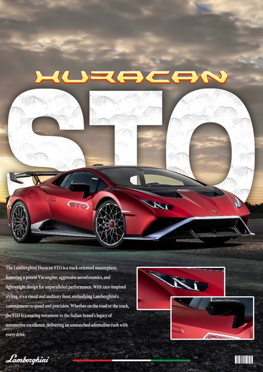 Lamborghini Huracan STO Poster