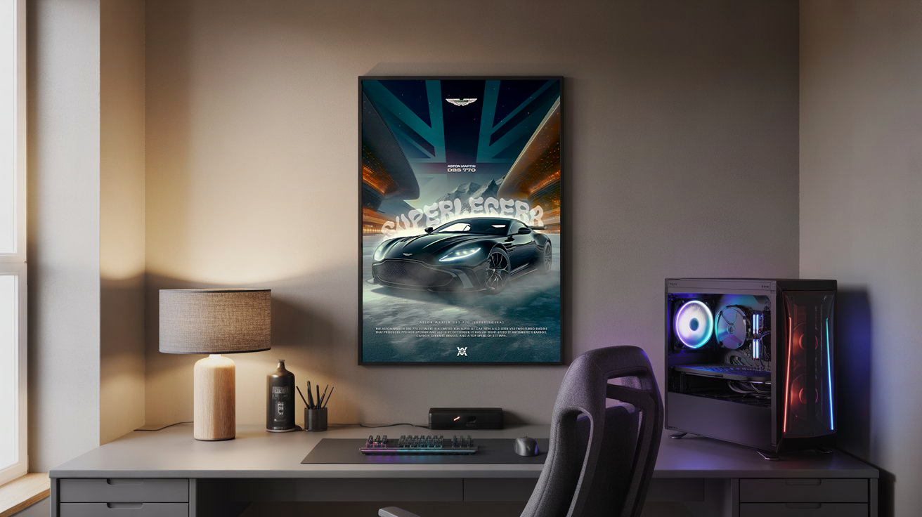 Aston Martin DBS 770 Poster
