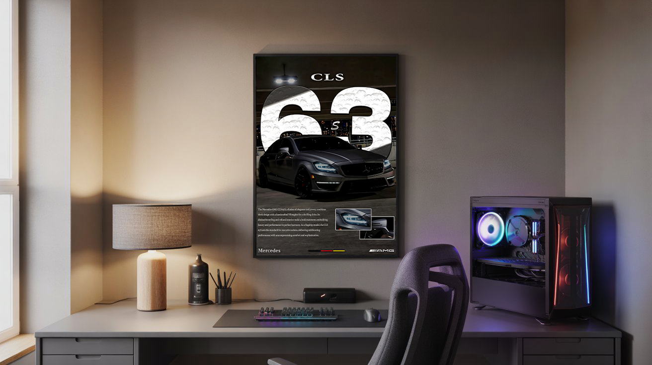 Mercedes Benz CLS 63s AMG Poster
