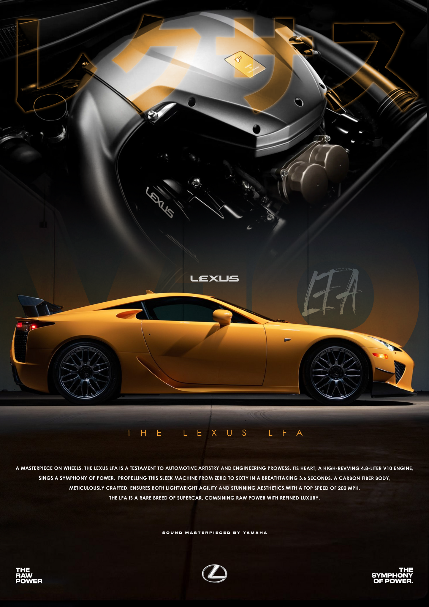 Lexus LFA V10 Poster