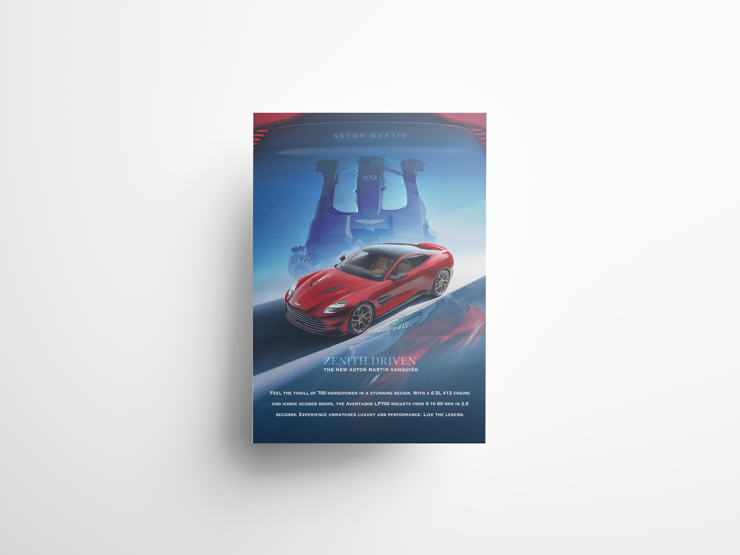 Aston Martin Vanquish 2025 Poster