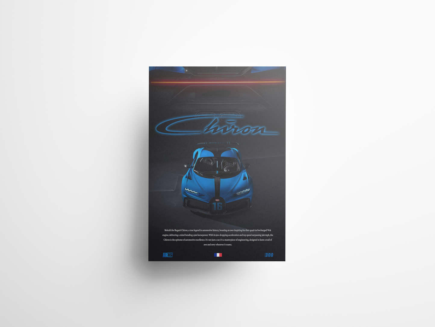 Bugatti Chiron Poster