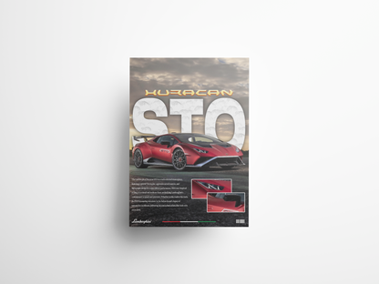 Lamborghini Huracan STO Poster