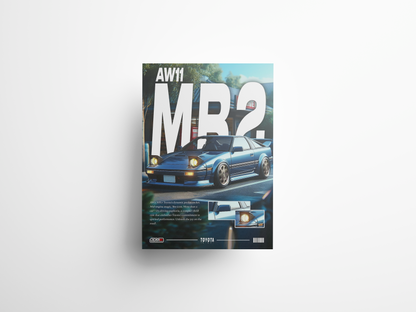 Toyota MR2 aw11 Poster