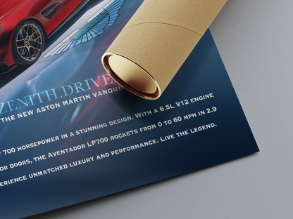 Aston Martin Vanquish 2025 Poster