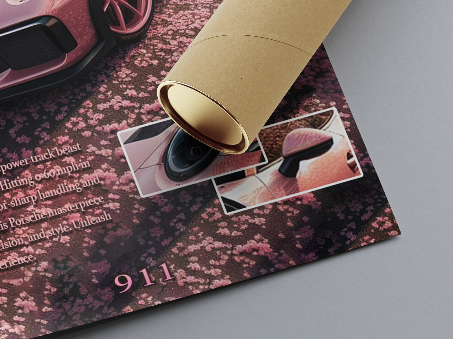 Porsche 911 GT3 RS (Sakura Edition) Poster