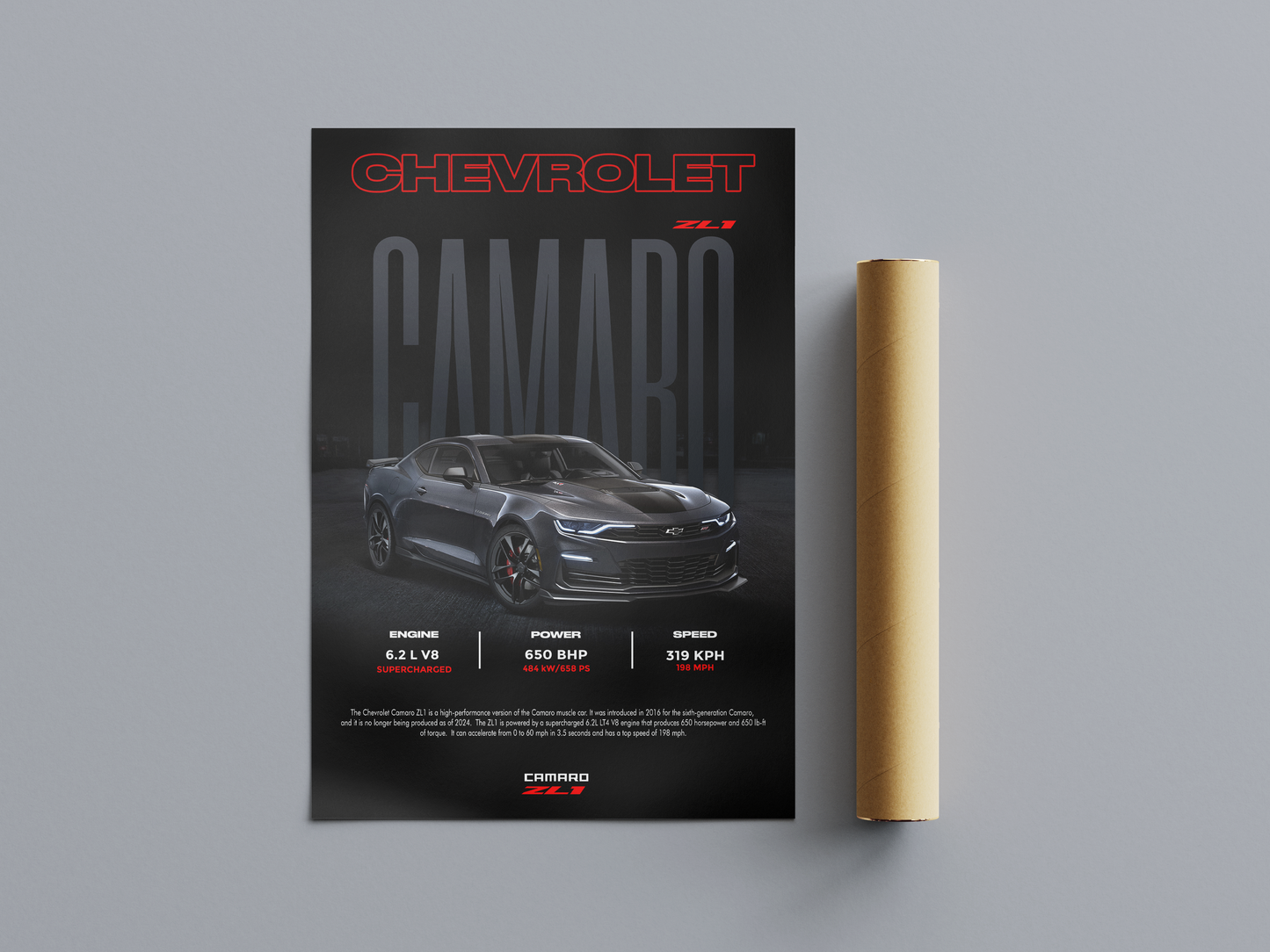 Chevrolet Camaro ZL1 (50th Edition) Poster