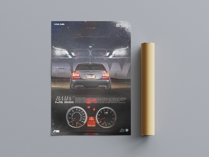 2005 BMW M5 E60 Poster