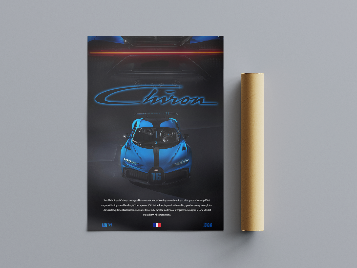 Bugatti Chiron Poster