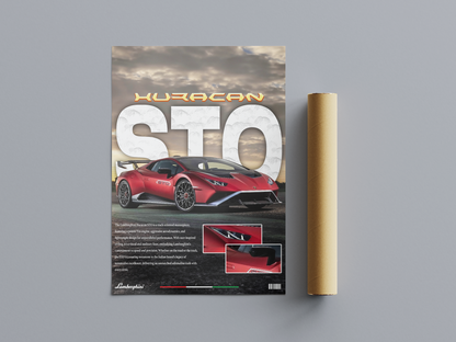 Lamborghini Huracan STO Poster