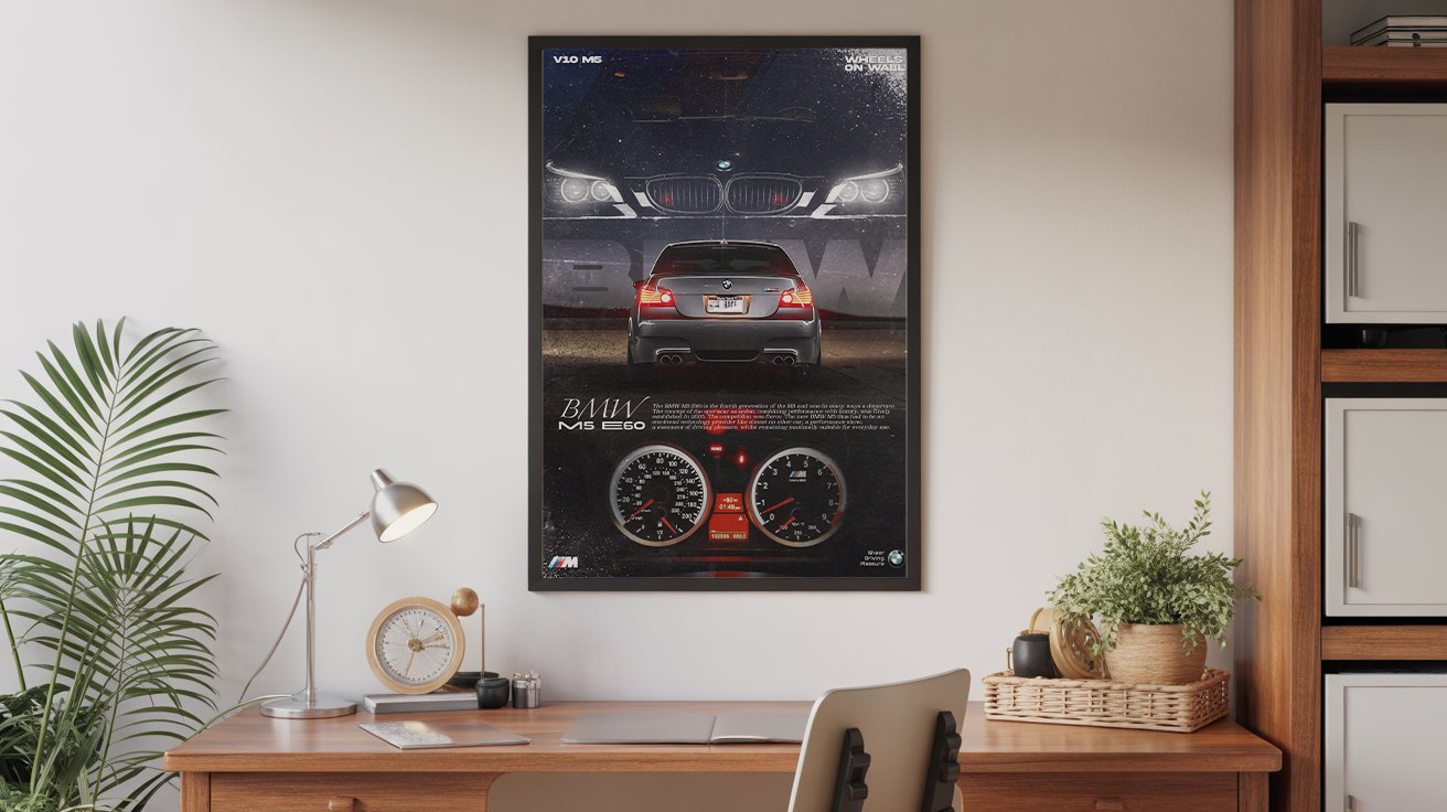 2005 BMW M5 E60 Poster