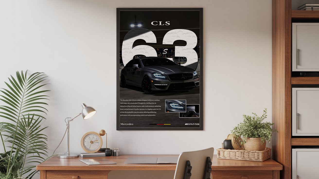 Mercedes Benz CLS 63s AMG Poster