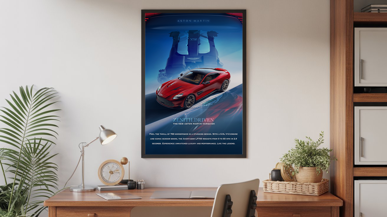 Aston Martin Vanquish 2025 Poster