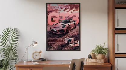 Porsche 911 GT3 RS (Sakura Edition) Poster