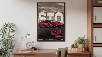 Lamborghini Huracan STO Poster