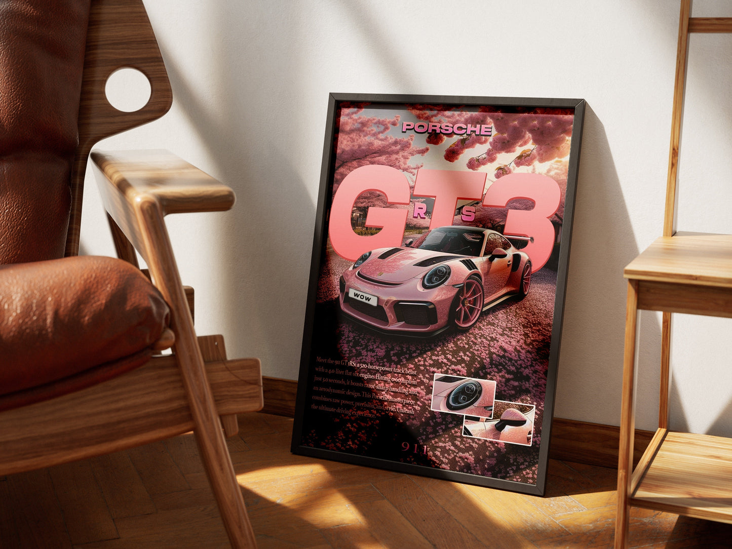 Porsche 911 GT3 RS (Sakura Edition) Poster