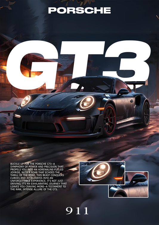 Porsche 911 GT3 Poster