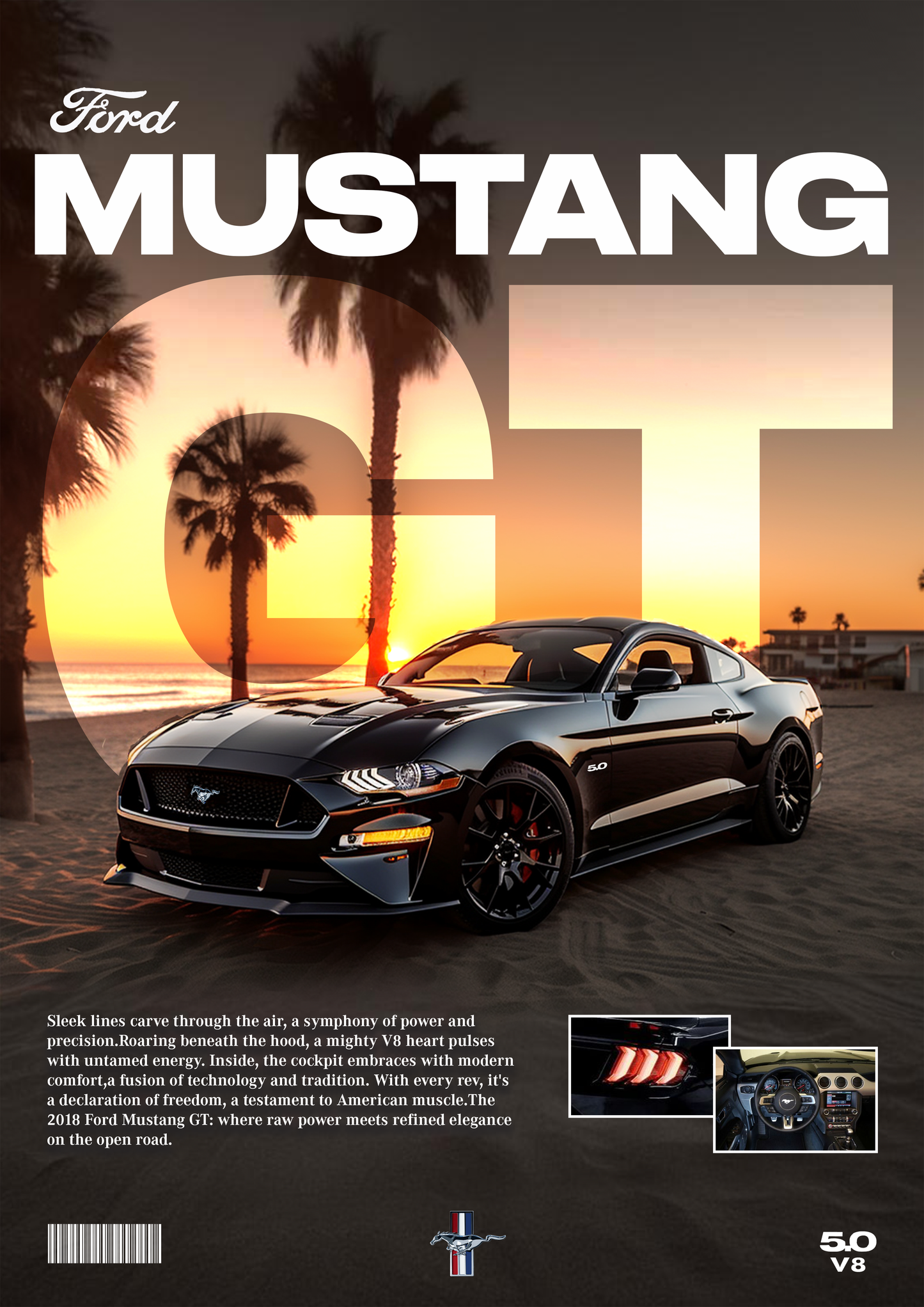 Shelby Mustang GT500 Poster