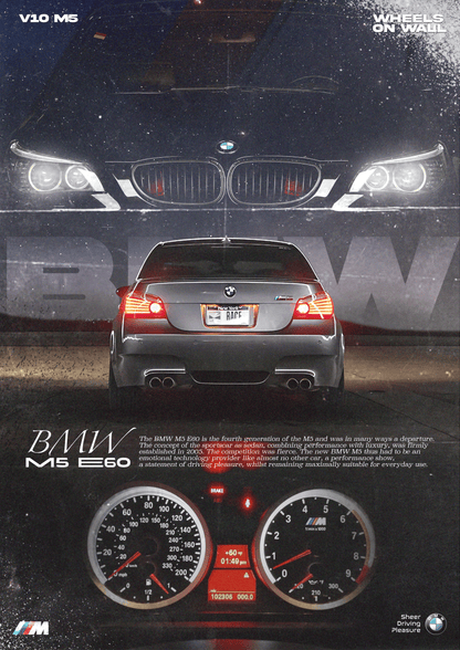 2005 BMW M5 E60 Poster