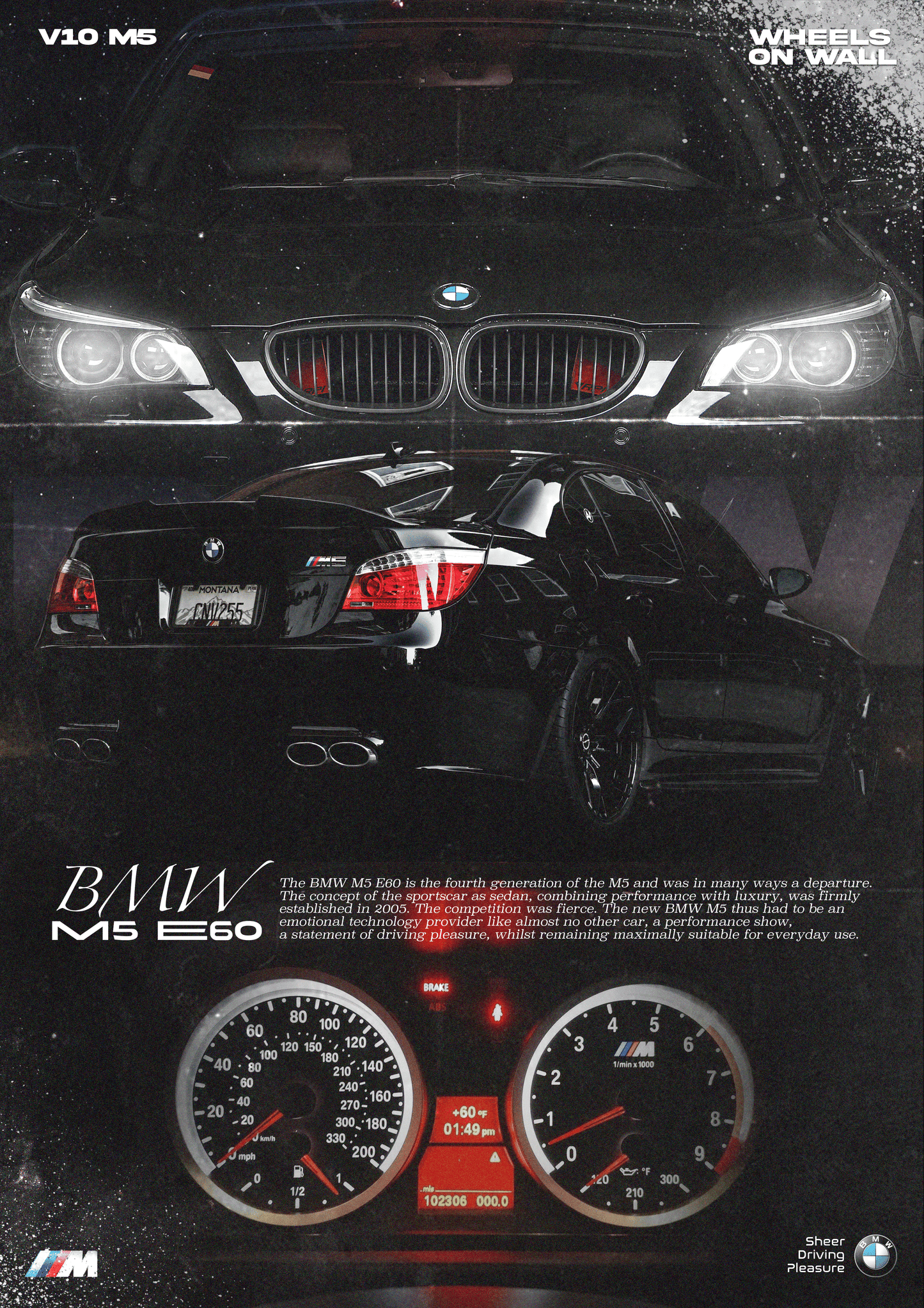 2005 BMW M5 E60 Poster