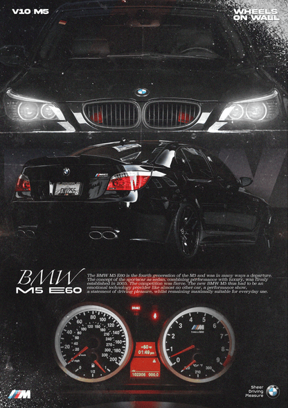 2005 BMW M5 E60 Poster